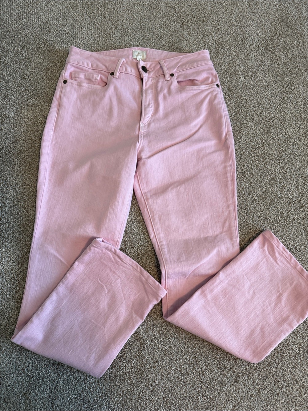 An. Mashburn Faye Kick Flare Women's Pink ankle Jeans